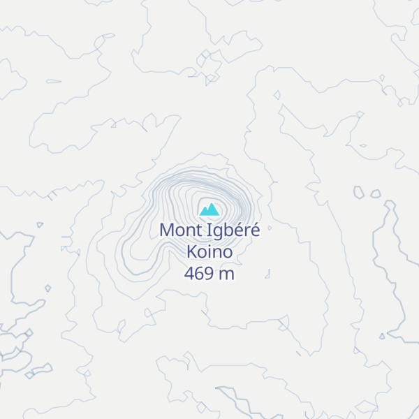 Map of Mont Igbéré Koino