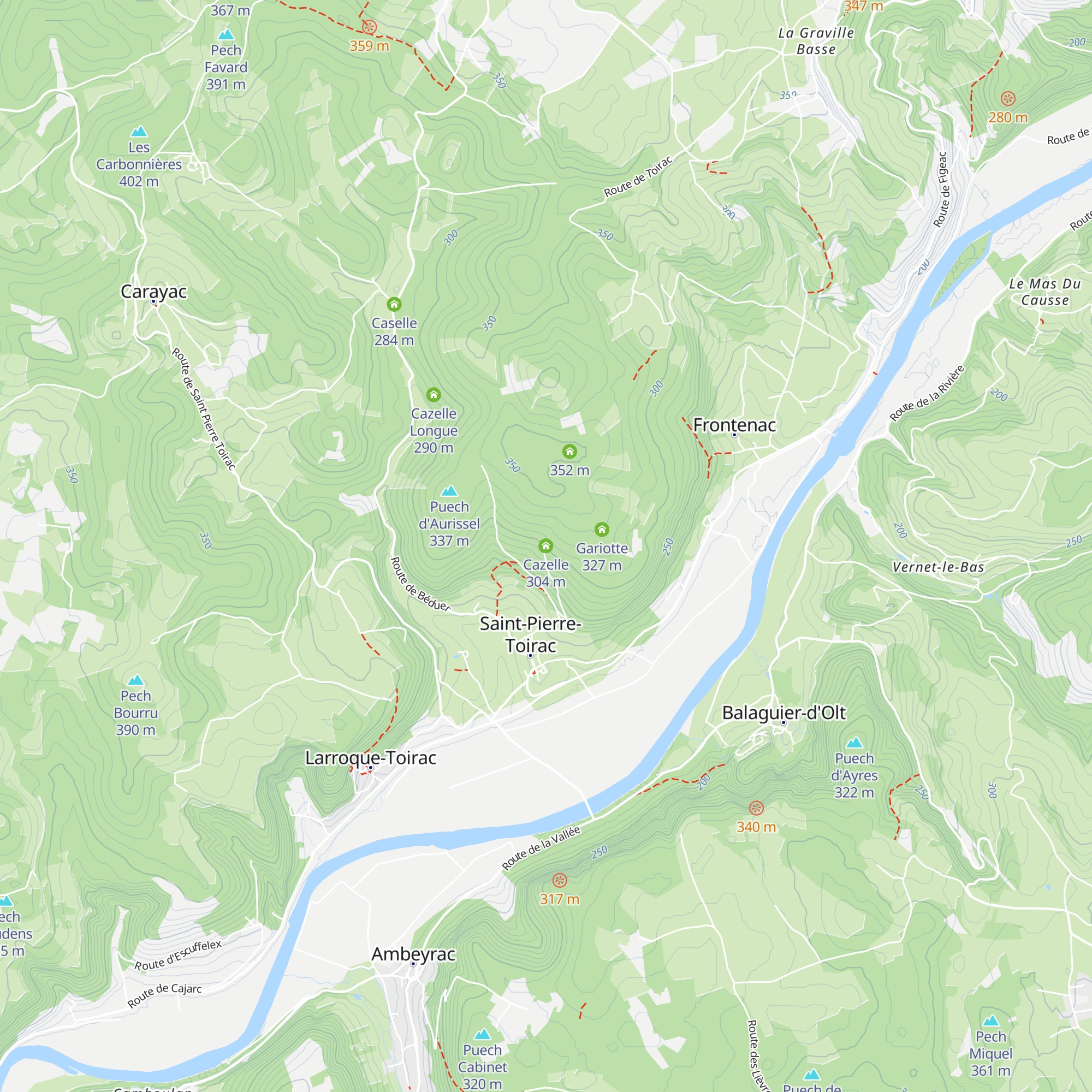 Cazelle map