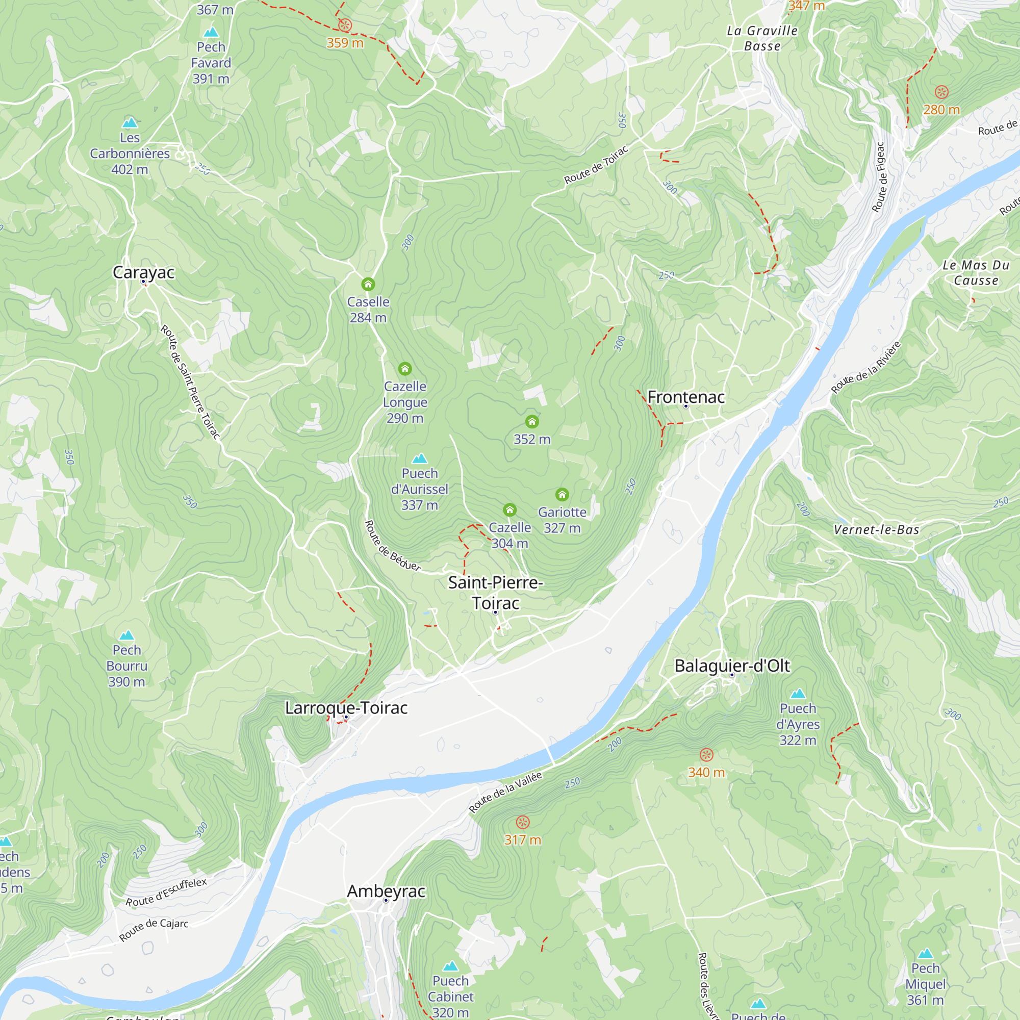 Cazelle map