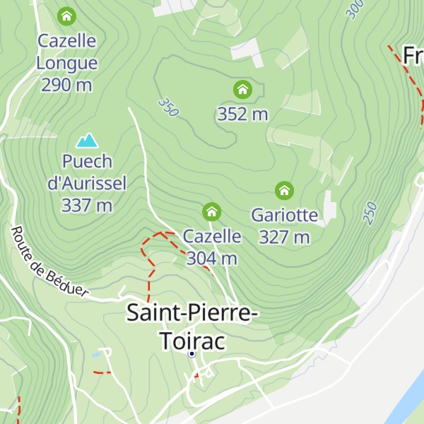 Map of Cazelle