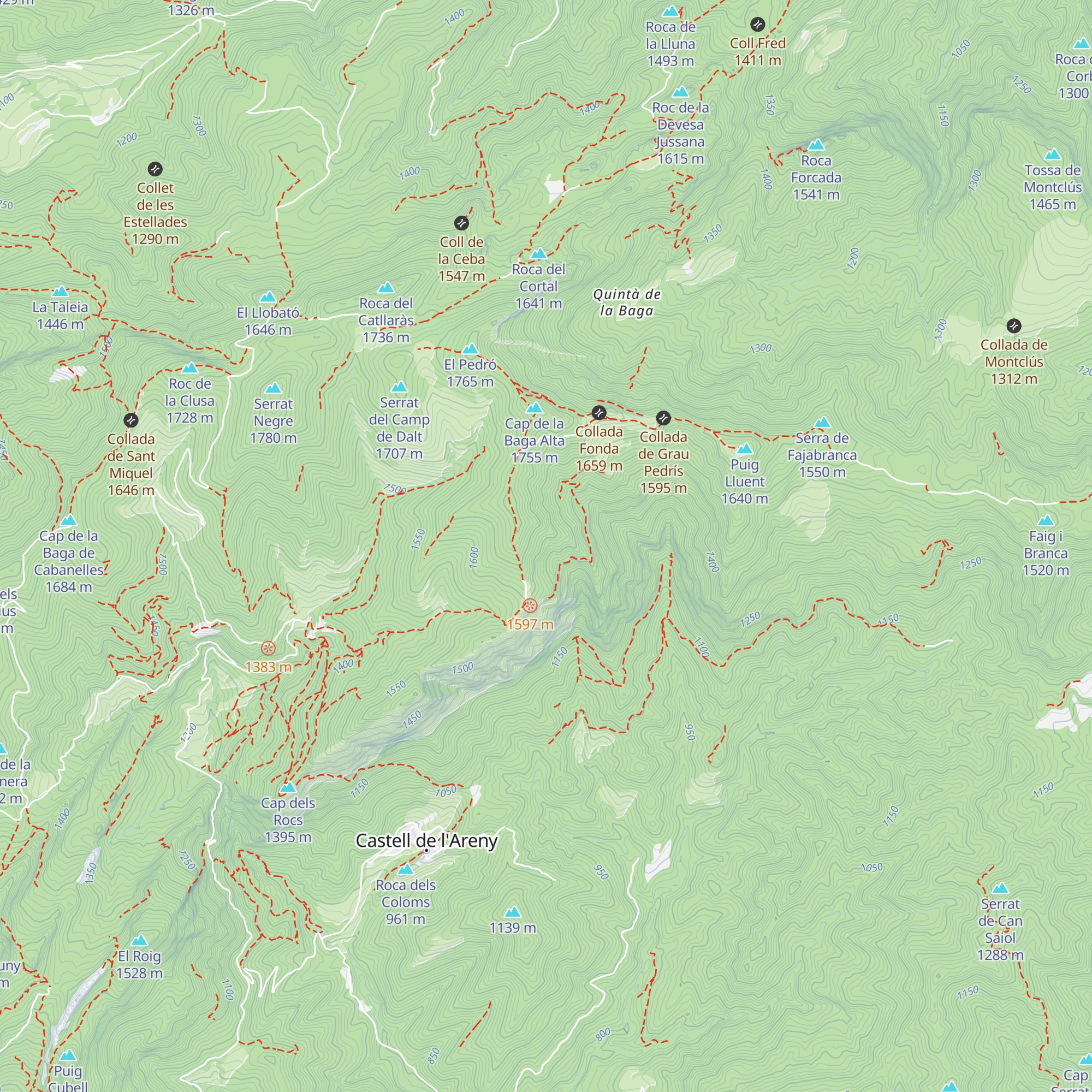 Refugi privat map