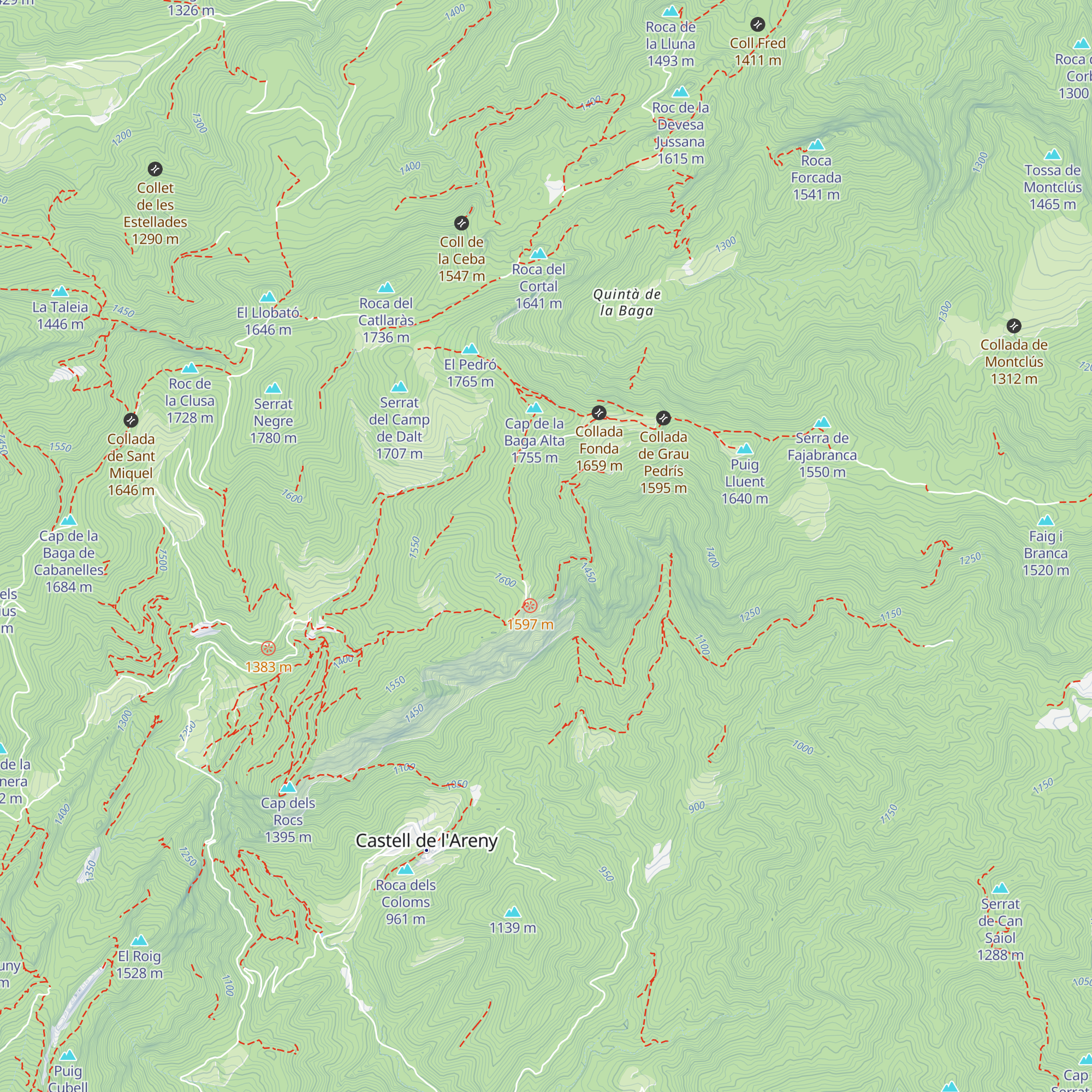 Refugi privat map