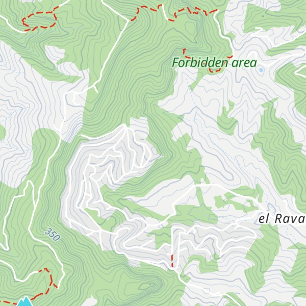 Map of Penya de la Bruguera