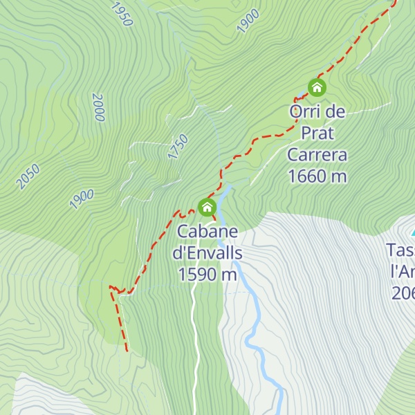 Map of Cabane d'Envalls