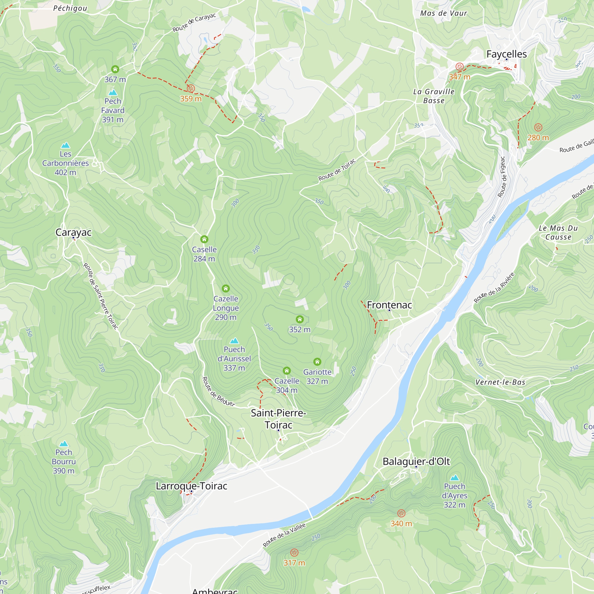 Caselle map