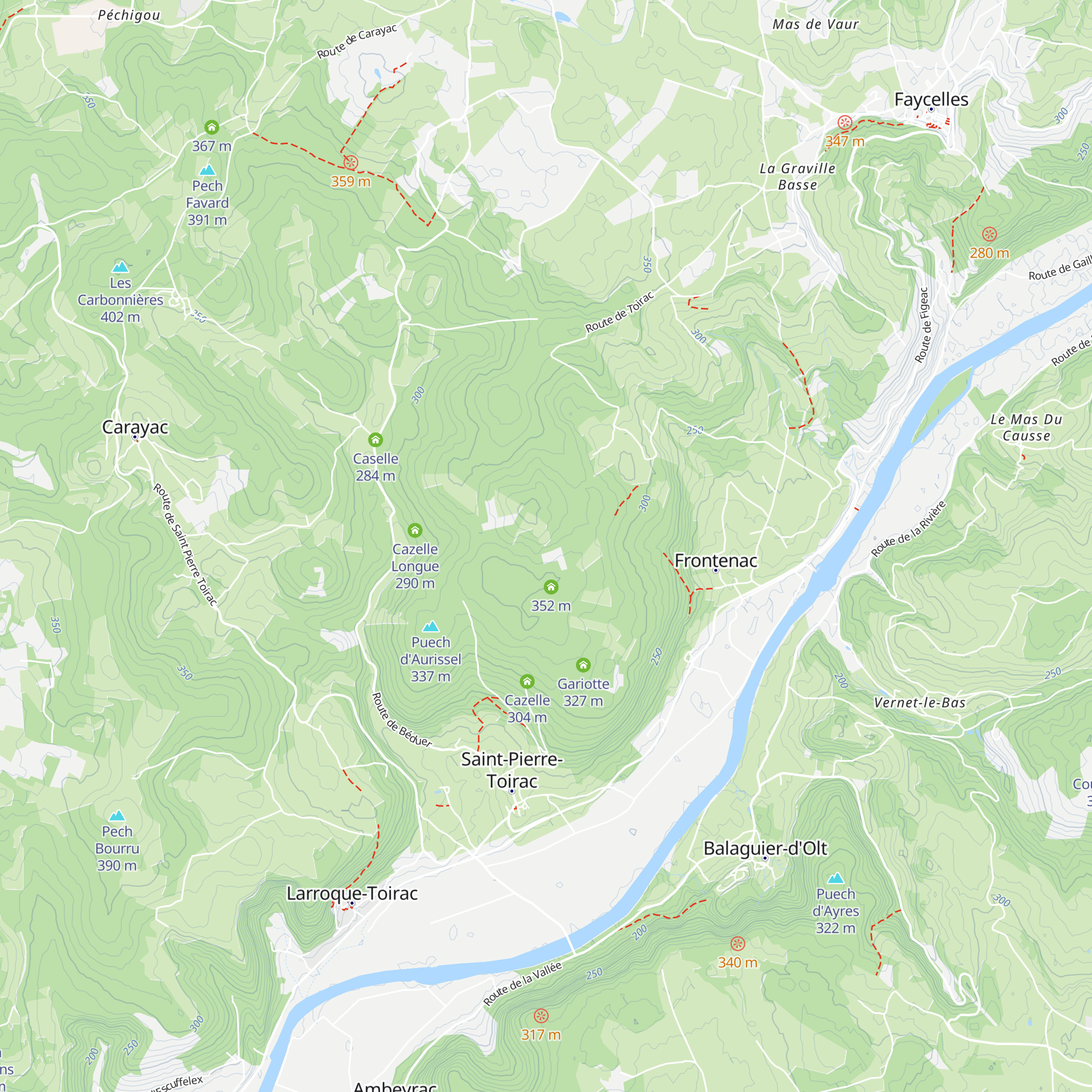Caselle map