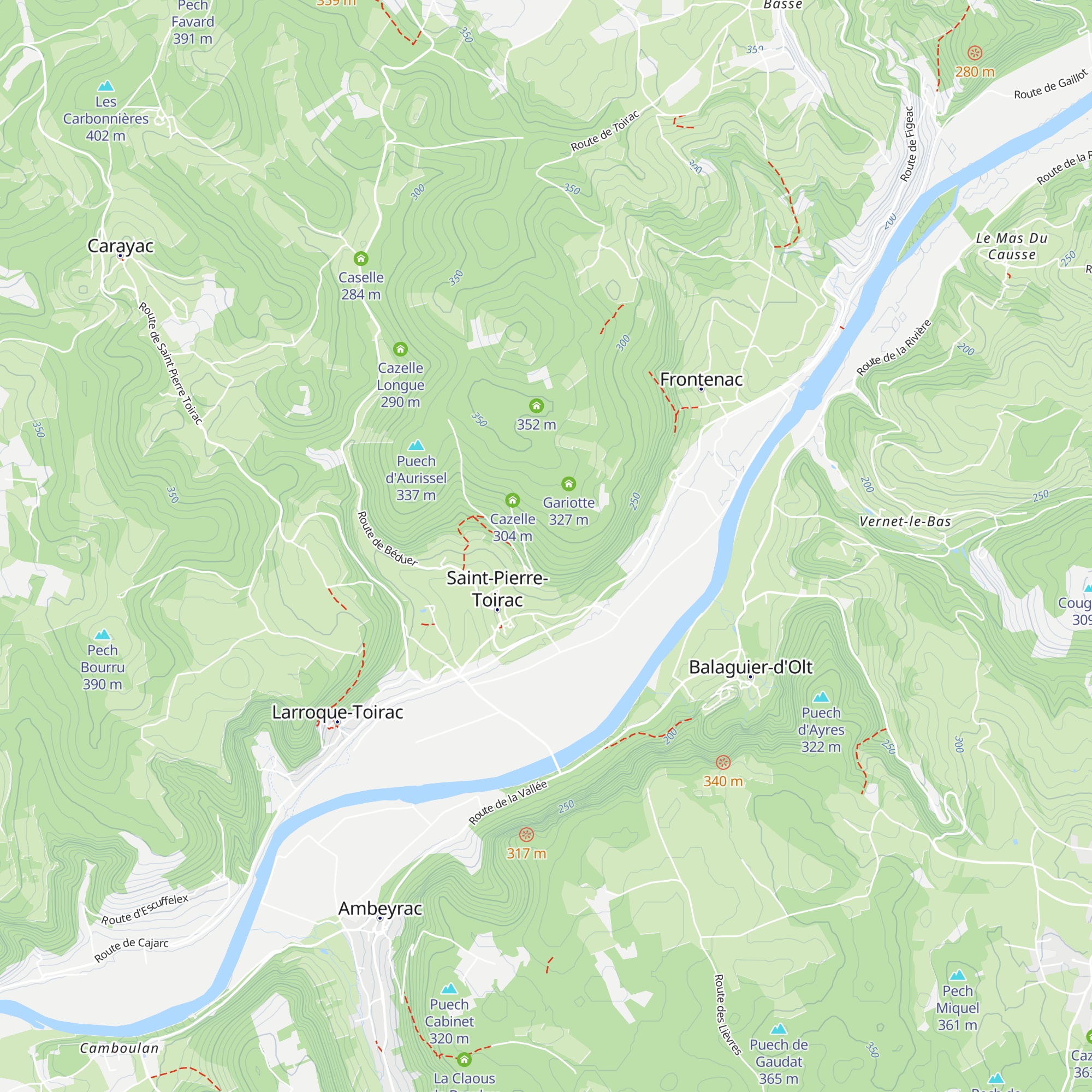 Cazelle map