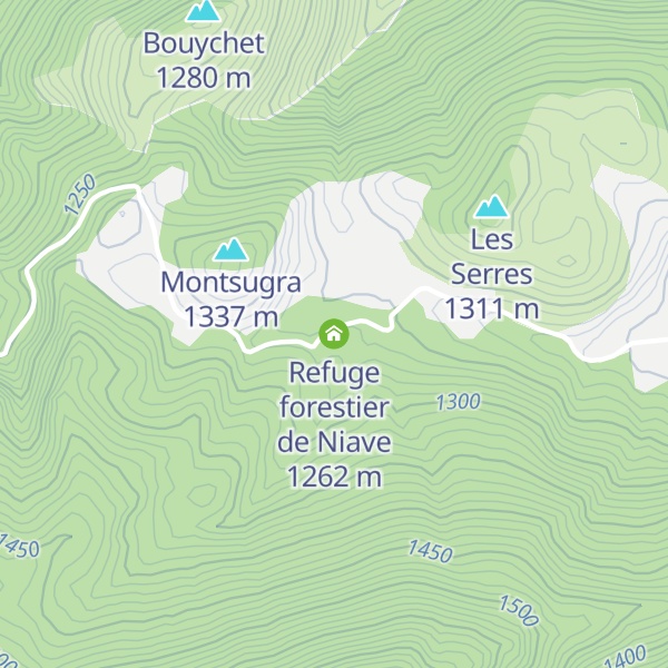 Map of Refuge forestier de Niave