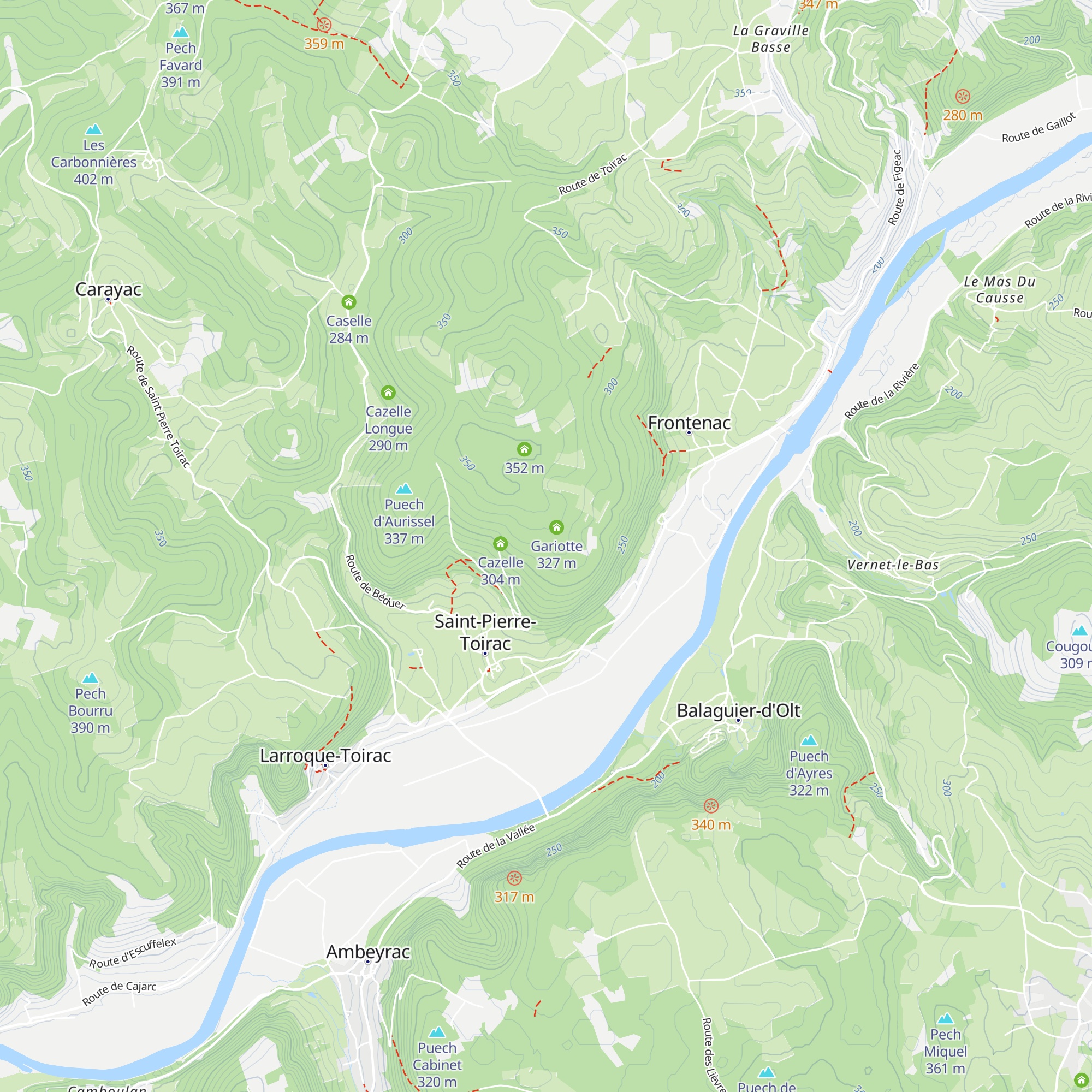 Cazelle map