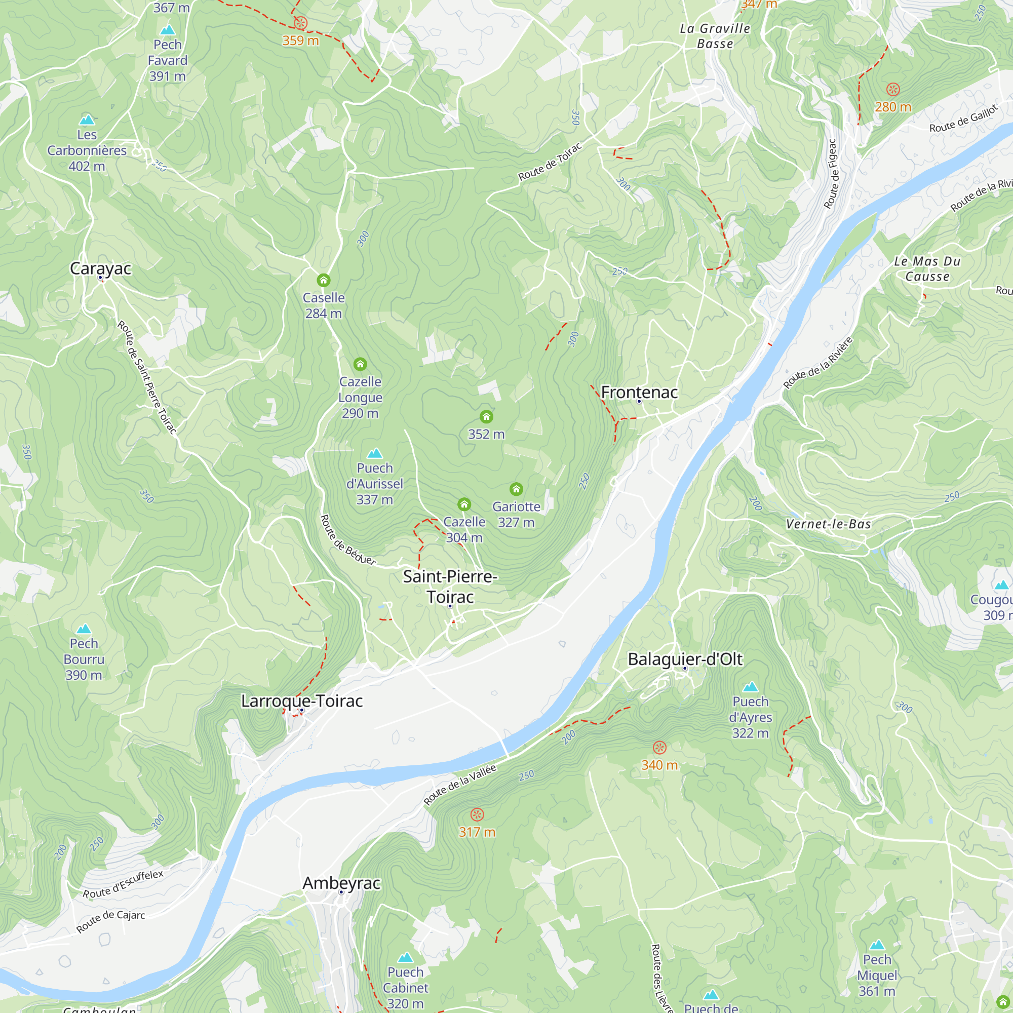 Cazelle map