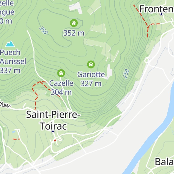 Map of Cazelle