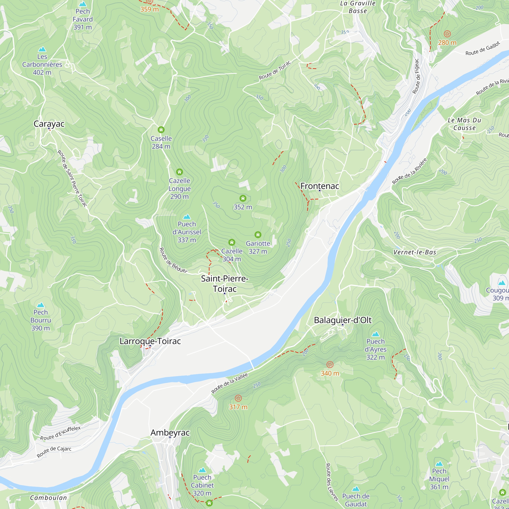 Cazelle map