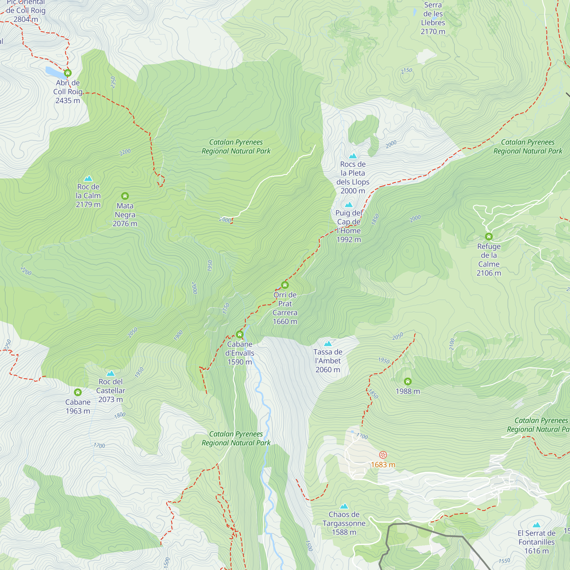 Orri de Prat Carrera map