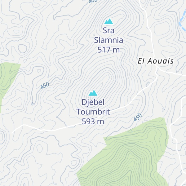Map of Djebel Toumbrit
