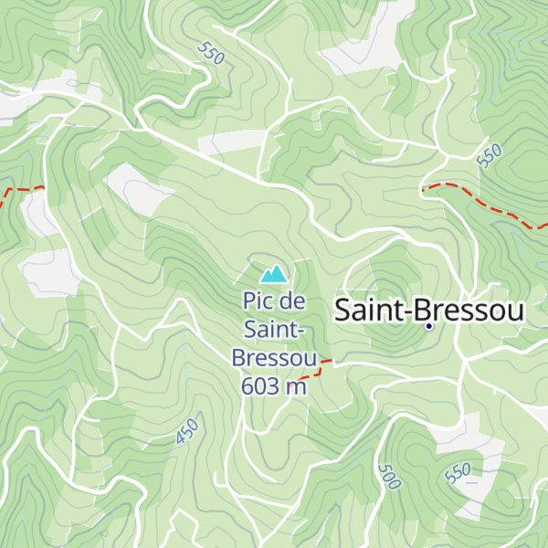 Map of Pic de Saint-Bressou