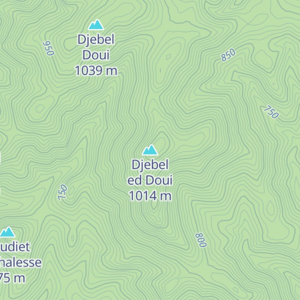 Map of Djebel ed Doui