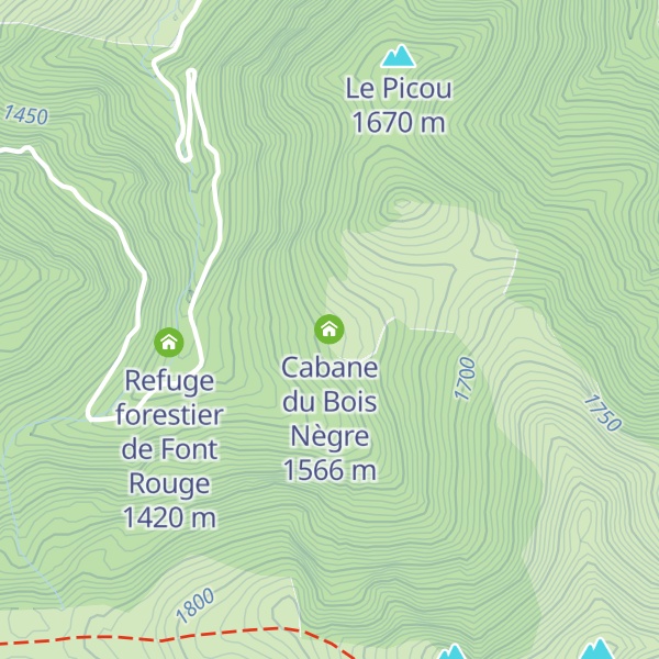 Map of Cabane du Bois Nègre