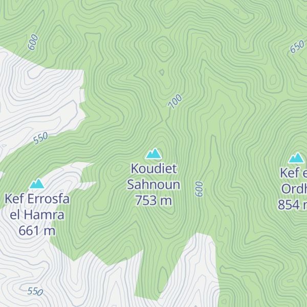 Map of Koudiet Sahnoun