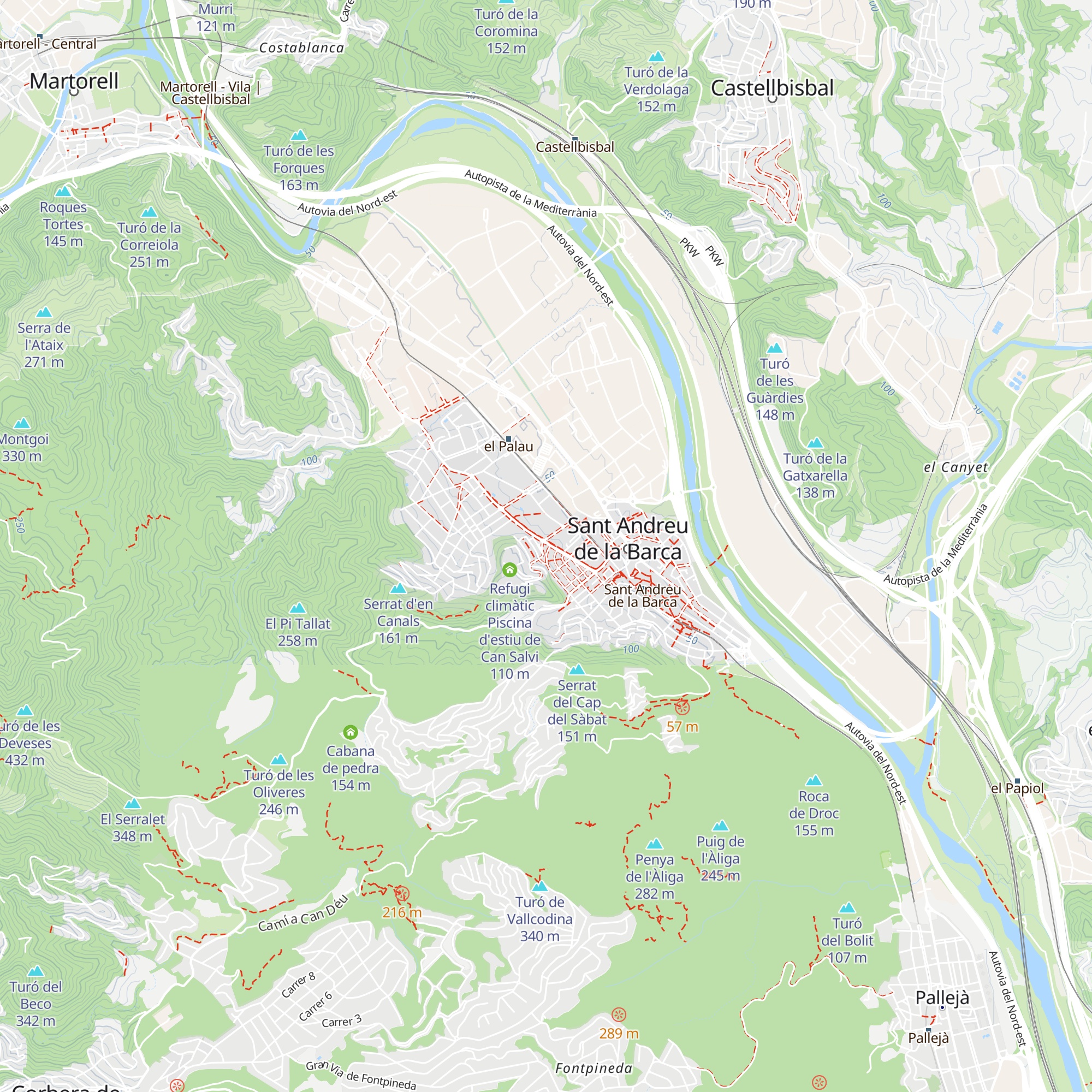 Refugi climàtic CAP map