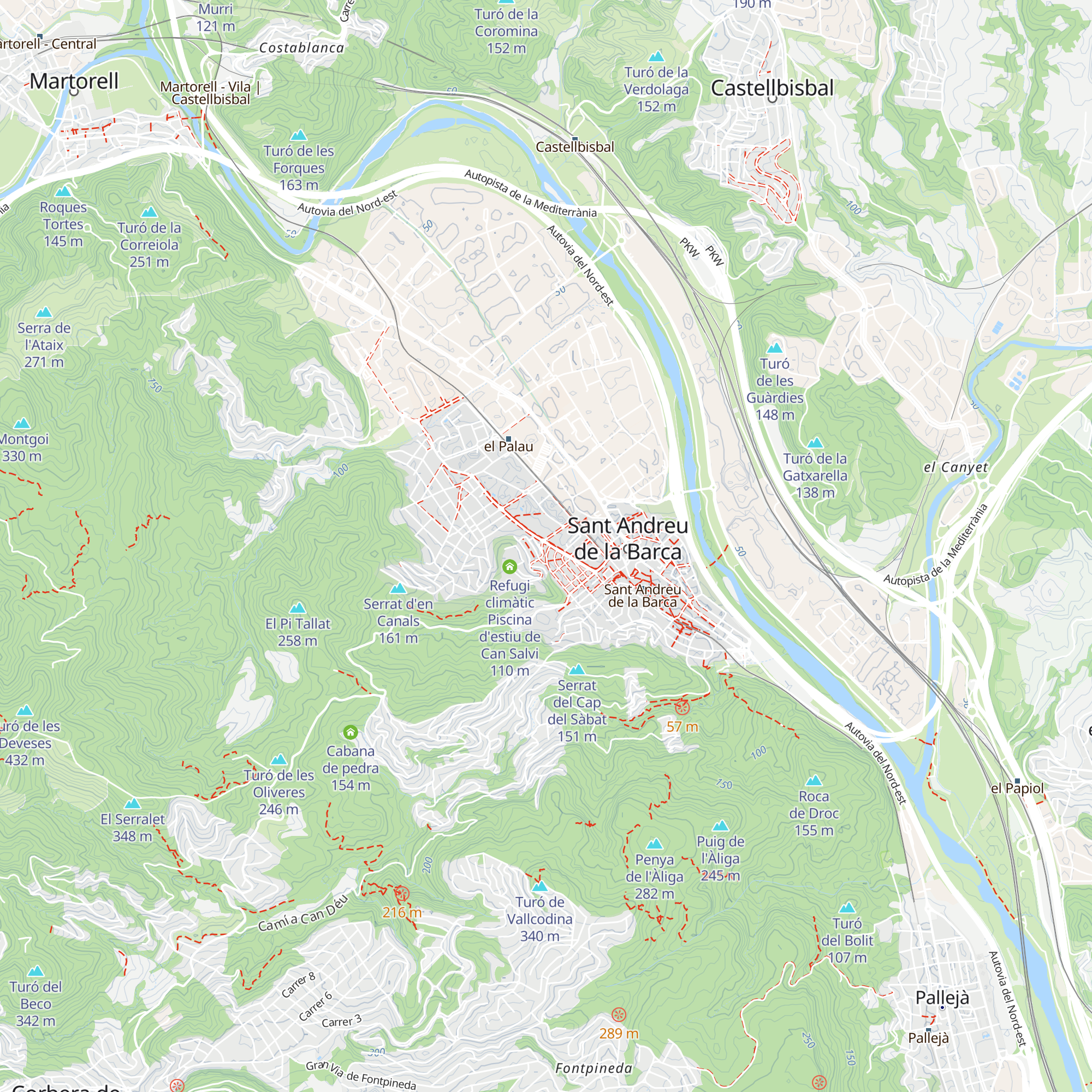 Refugi climàtic CAP map