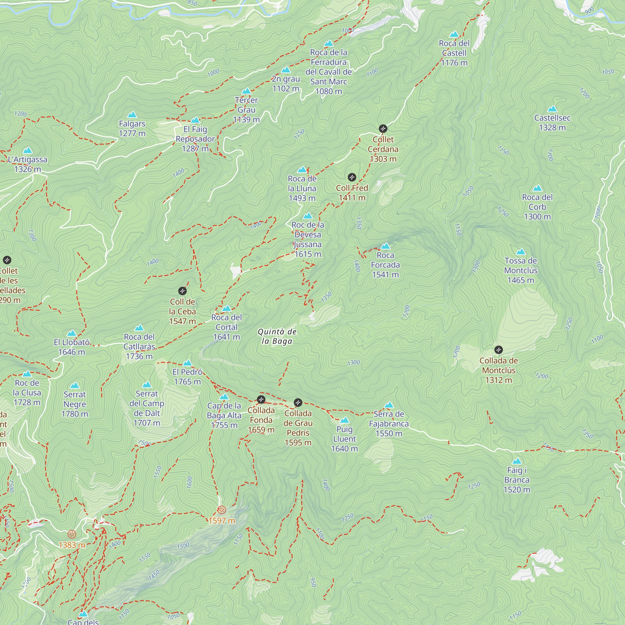 Casa-refugi Ardericó map