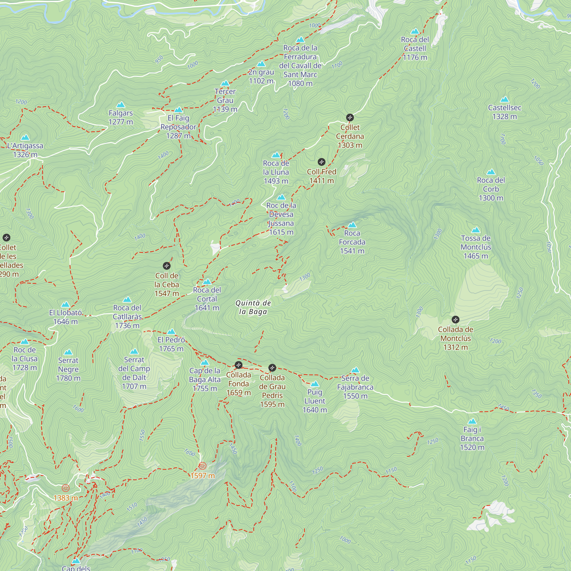 Casa-refugi Ardericó map