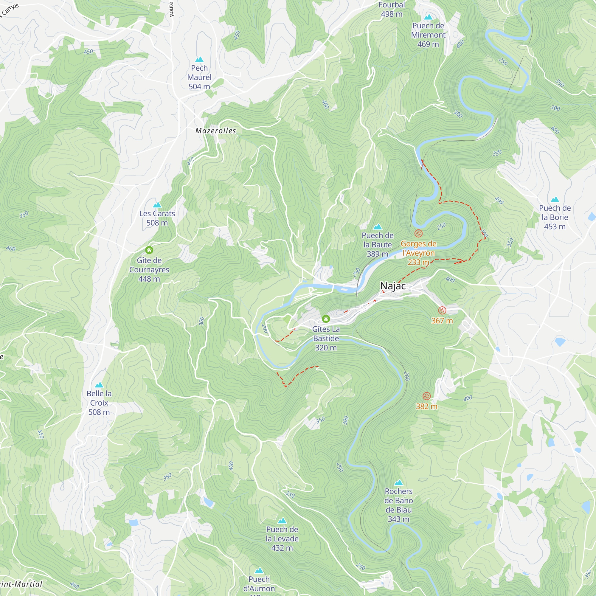 Gîte d'Etapes map