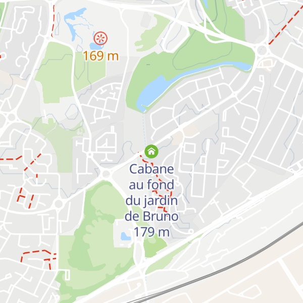 Map of Cabane au fond du jardin de Bruno