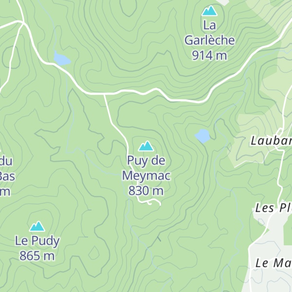 Map of Puy de Meymac