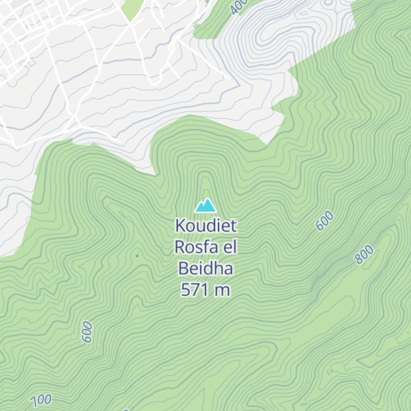 Map of Koudiet Rosfa el Beidha