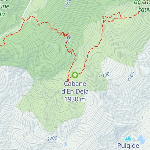 Map of Cabane d'En Dela