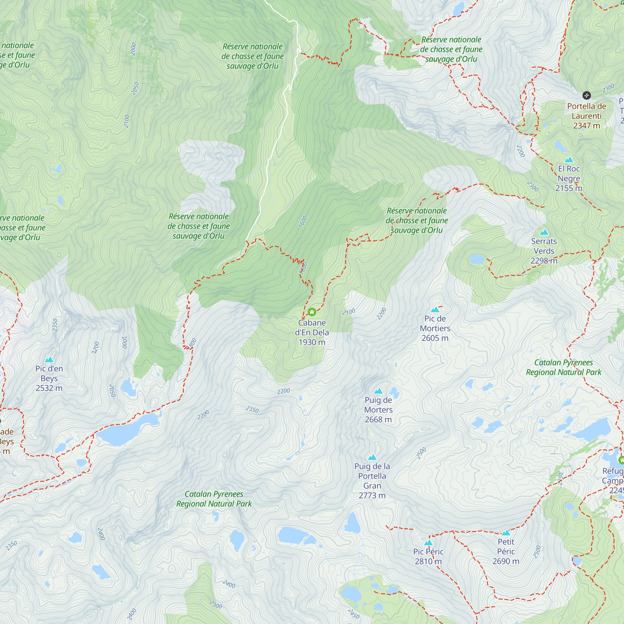 Cabane d'En Dela map