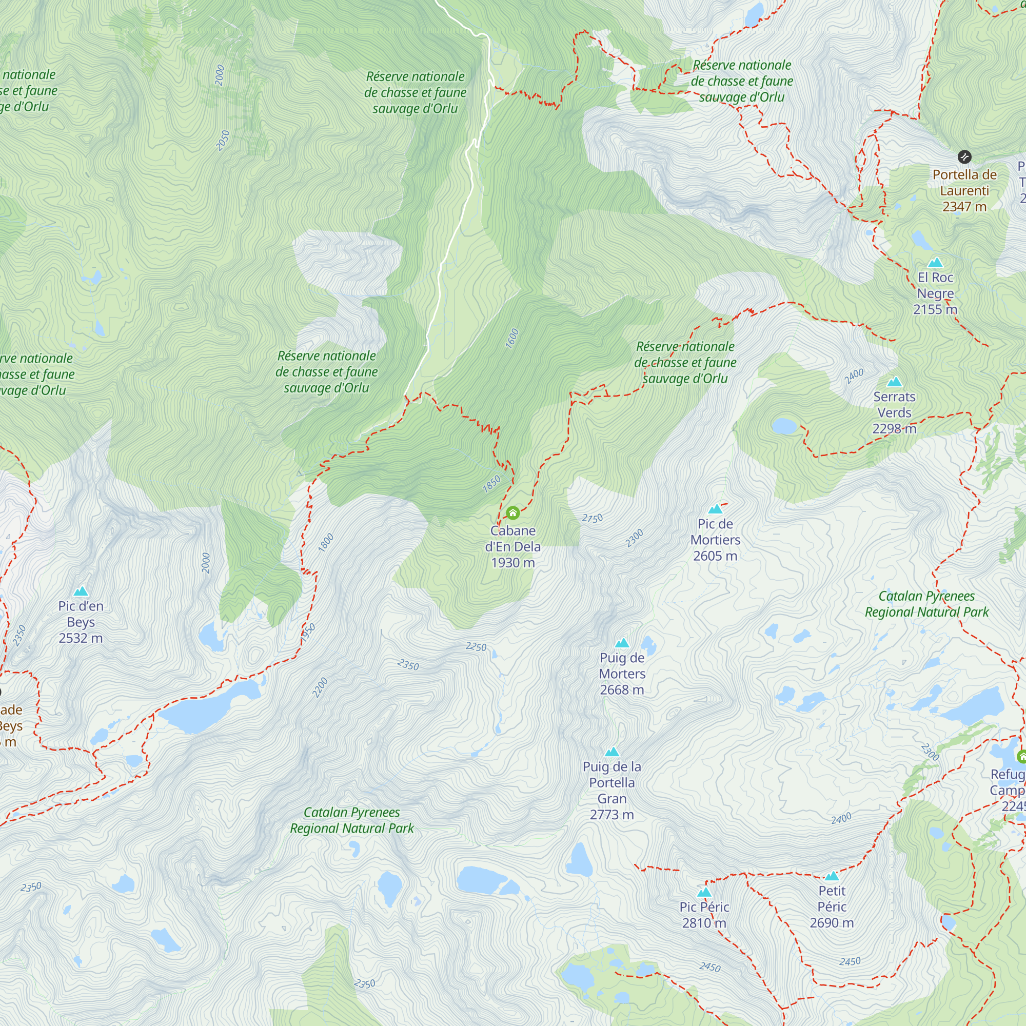 Cabane d'En Dela map