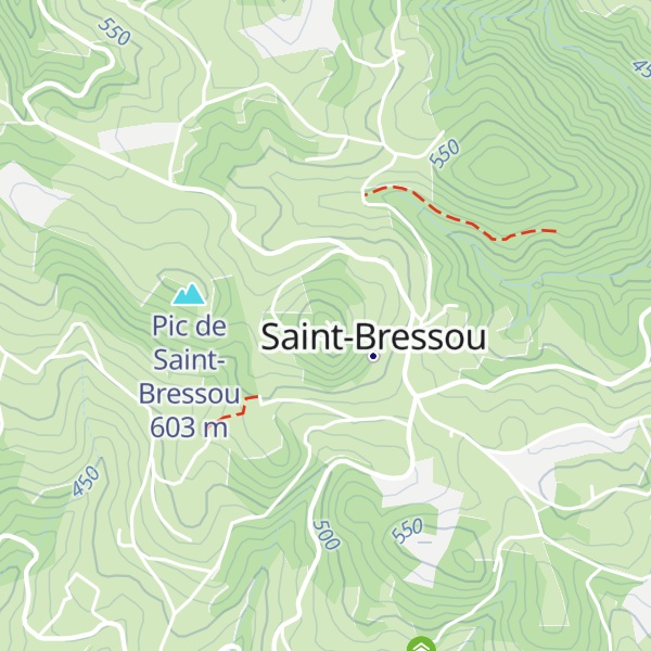 Map of Pech Saint-Bressou