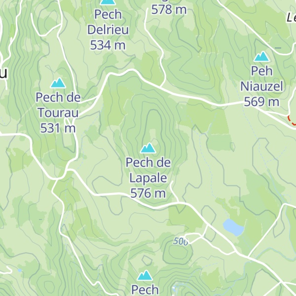 Map of Pech de Lapale