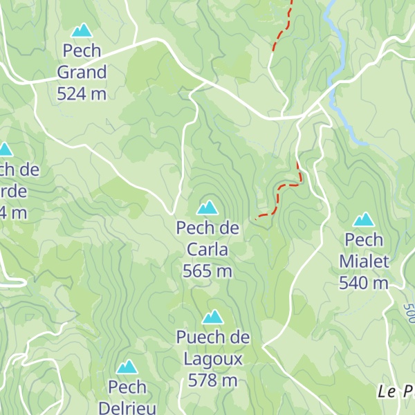 Map of Pech de Carla