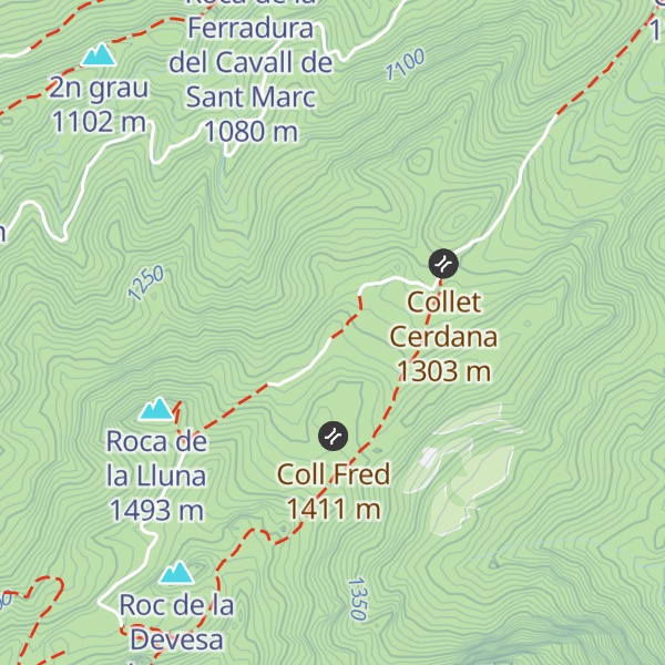 Map of Refugi lliure del Catllaràs