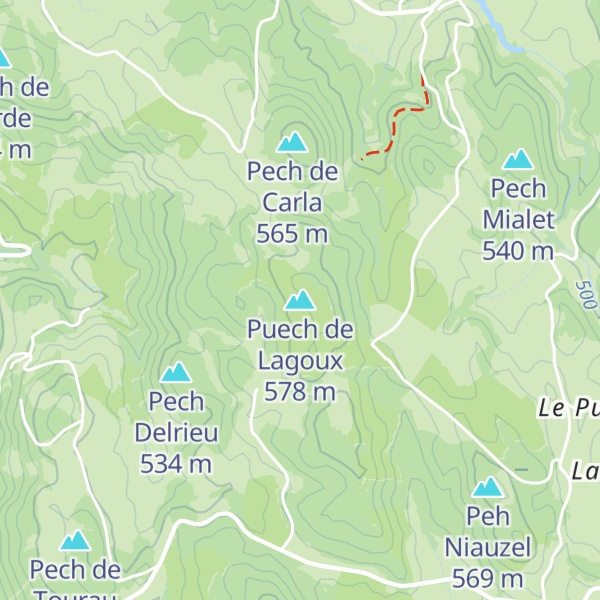Map of Puech de Lagoux