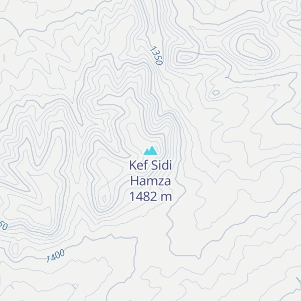 Map of Kef Sidi Hamza