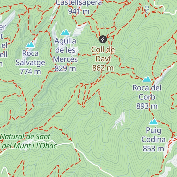 Map of Tossal de l'Àliga