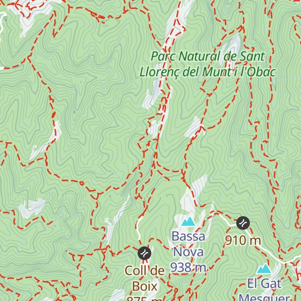 Map of Turó de la Campana