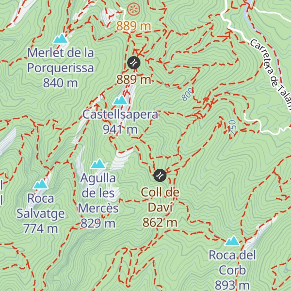 Map of Agullot de l'Os