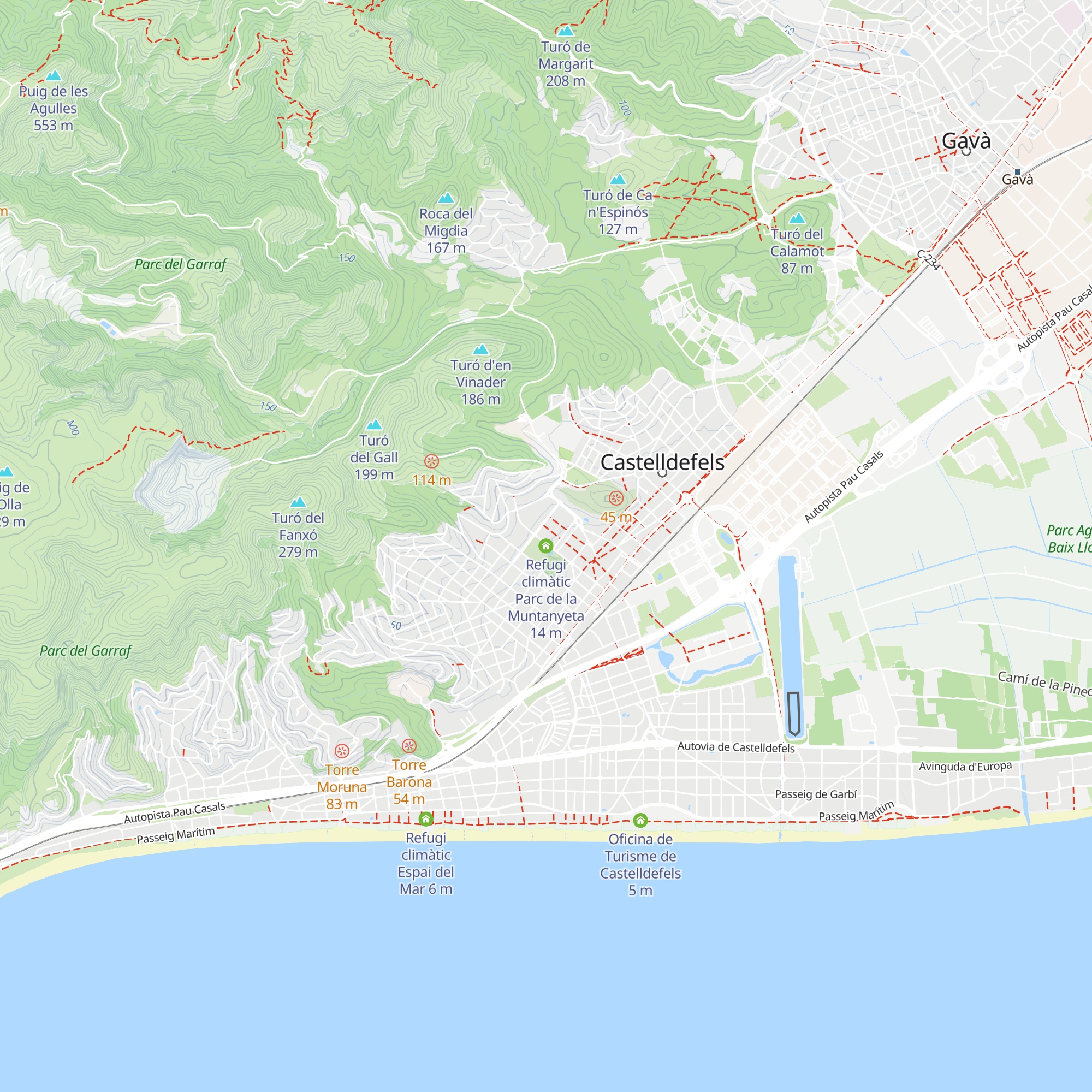 Refugi climàtic Parc de la Muntanyeta map