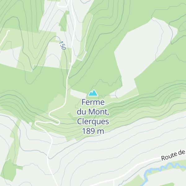 Map of Ferme du Mont, Clerques