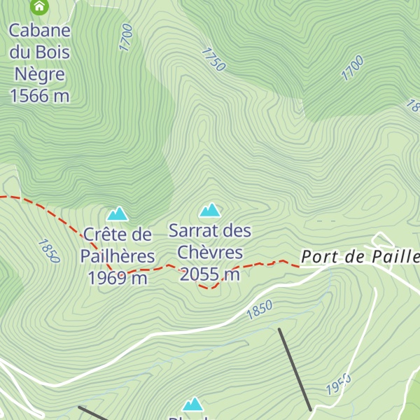 Map of Sarrat des Chèvres