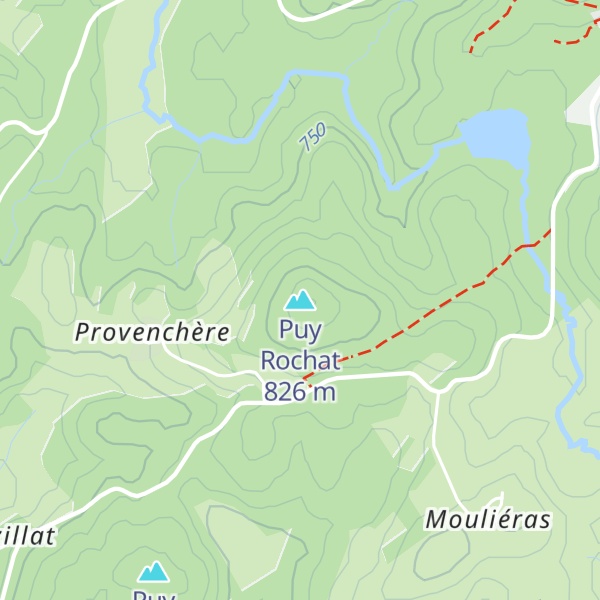 Map of Puy Rochat