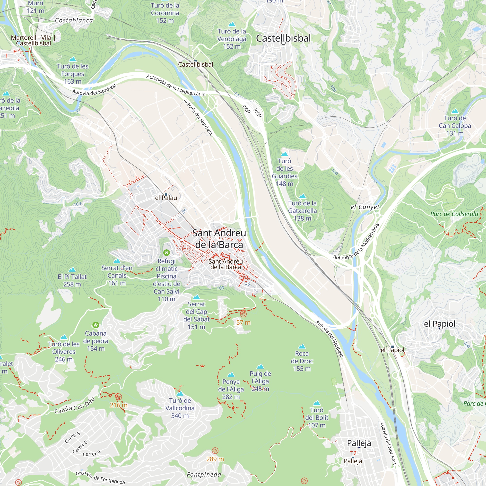 Refugi climàtic CUAP map