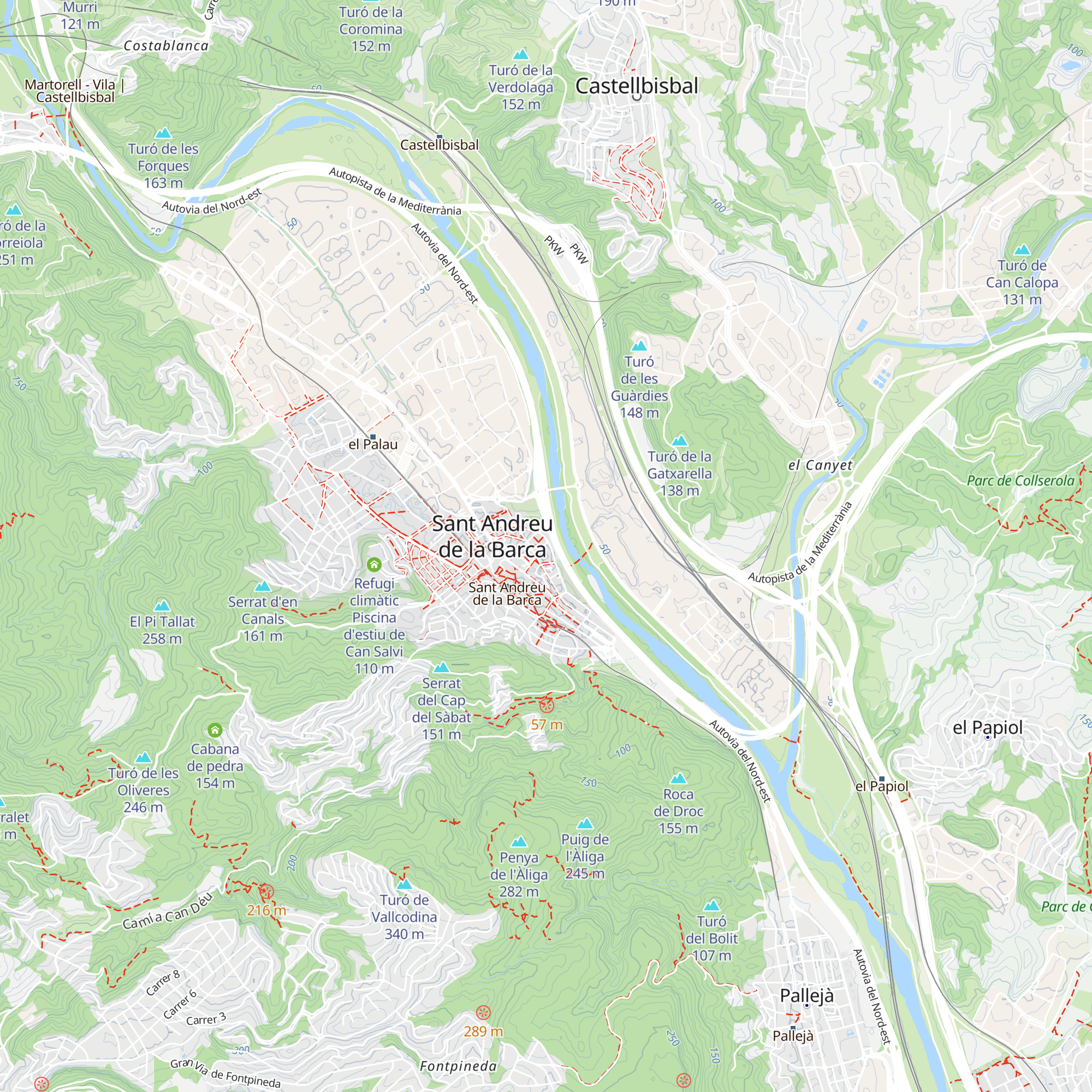 Refugi climàtic CUAP map