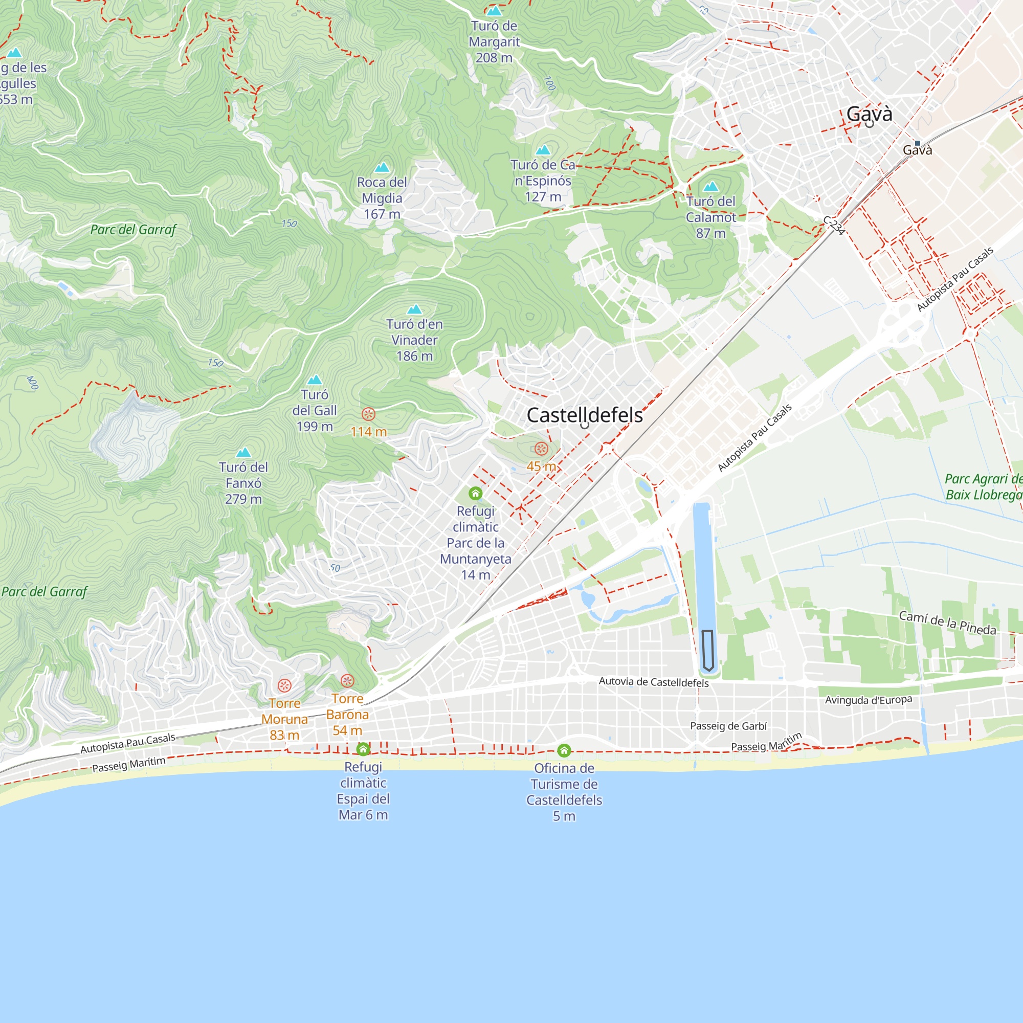 Refugi climàtic Edifici de la República map