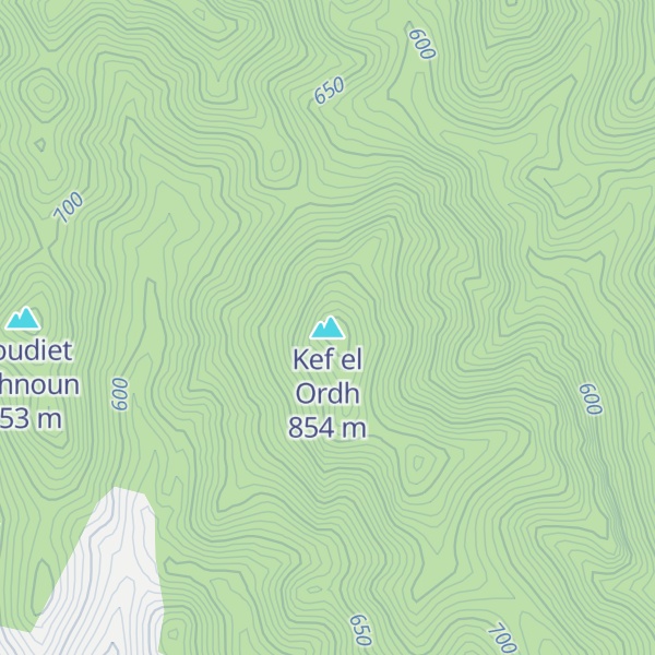 Map of Kef el Ordh